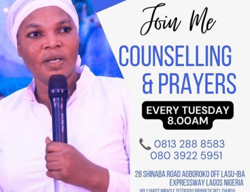 One On One Counselling & Prayers with Prophetess Chidinma Mbanefo